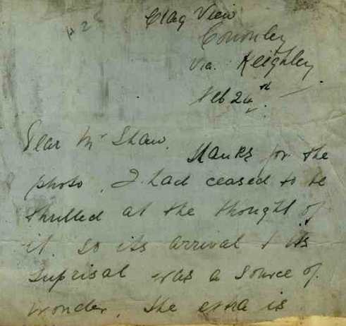 Letter from Ida Walker